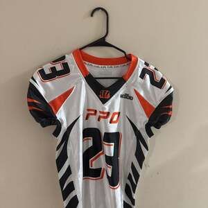 PPO 23 One Legend Football Jersey White Orange Black YL